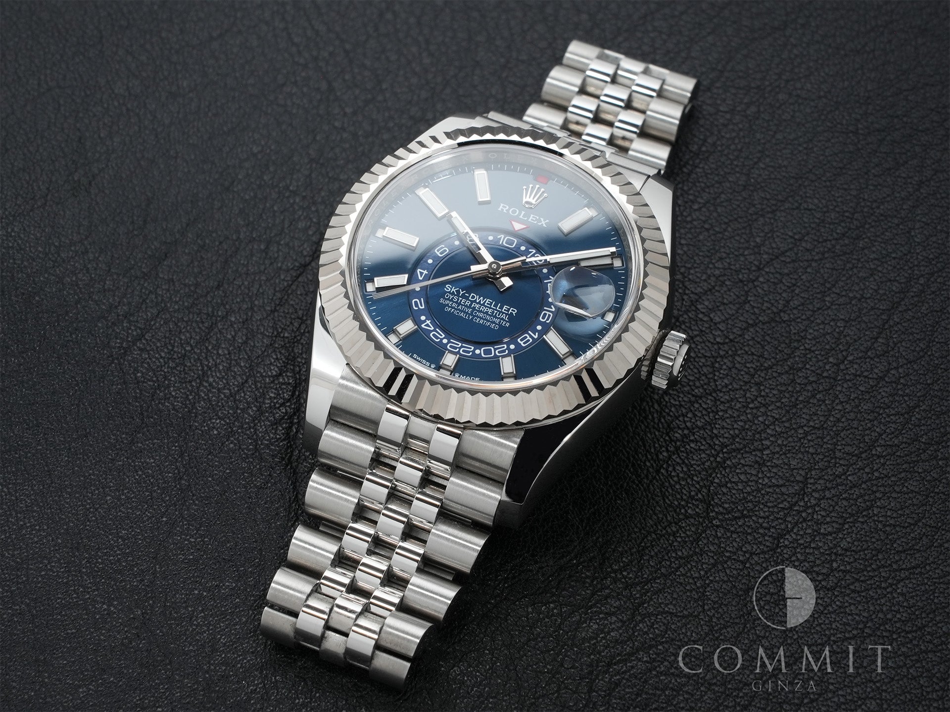 ロレックス スカイドゥエラー Ref.336934 ステンレススチール/ホワイトゴールド ブルー文字盤 ジュビリーブレスレット 美中古 ppypeew7