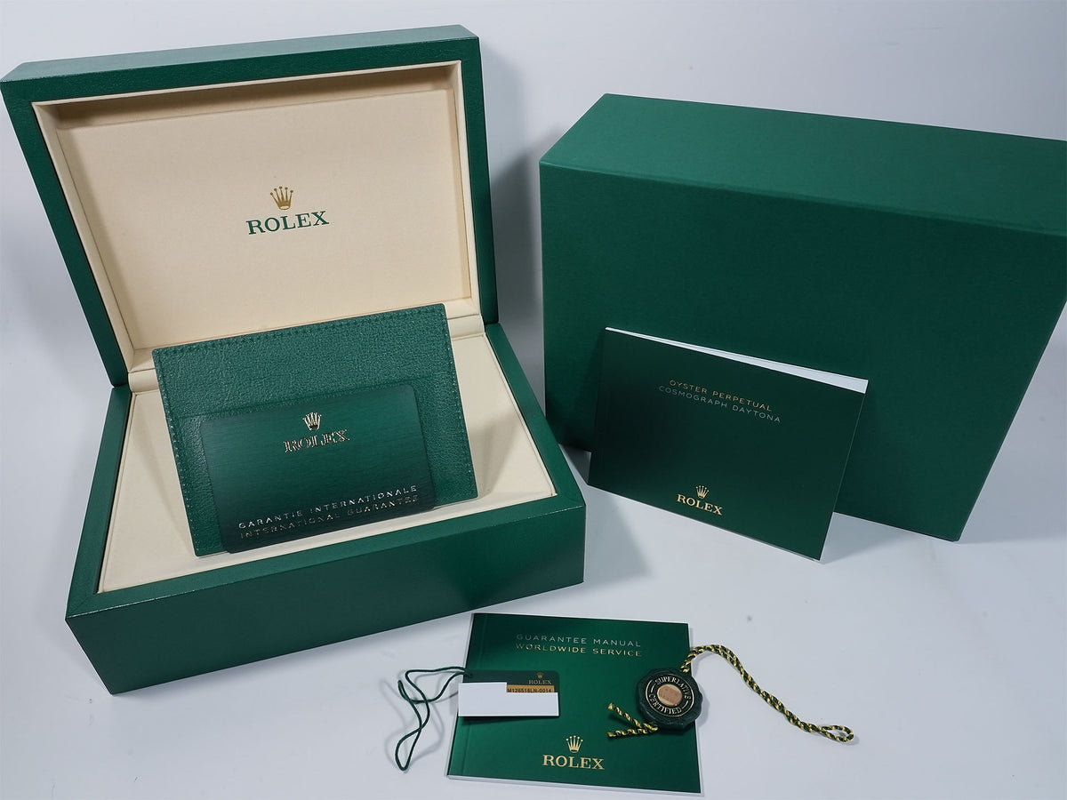 Rolex Daytona Ref.126518LN Yellow Gold Turquoise Blue Dial Unused 2byjrzk8