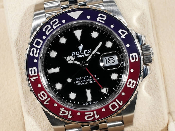 Rolex GMT-Master II Ref. 126710BLRO Stainless Steel Black Dial Jubilee Bracelet