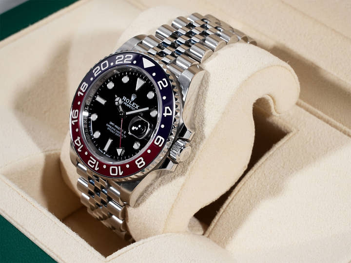 Rolex GMT-Master II Ref. 126710BLRO Stainless Steel Black Dial Jubilee Bracelet