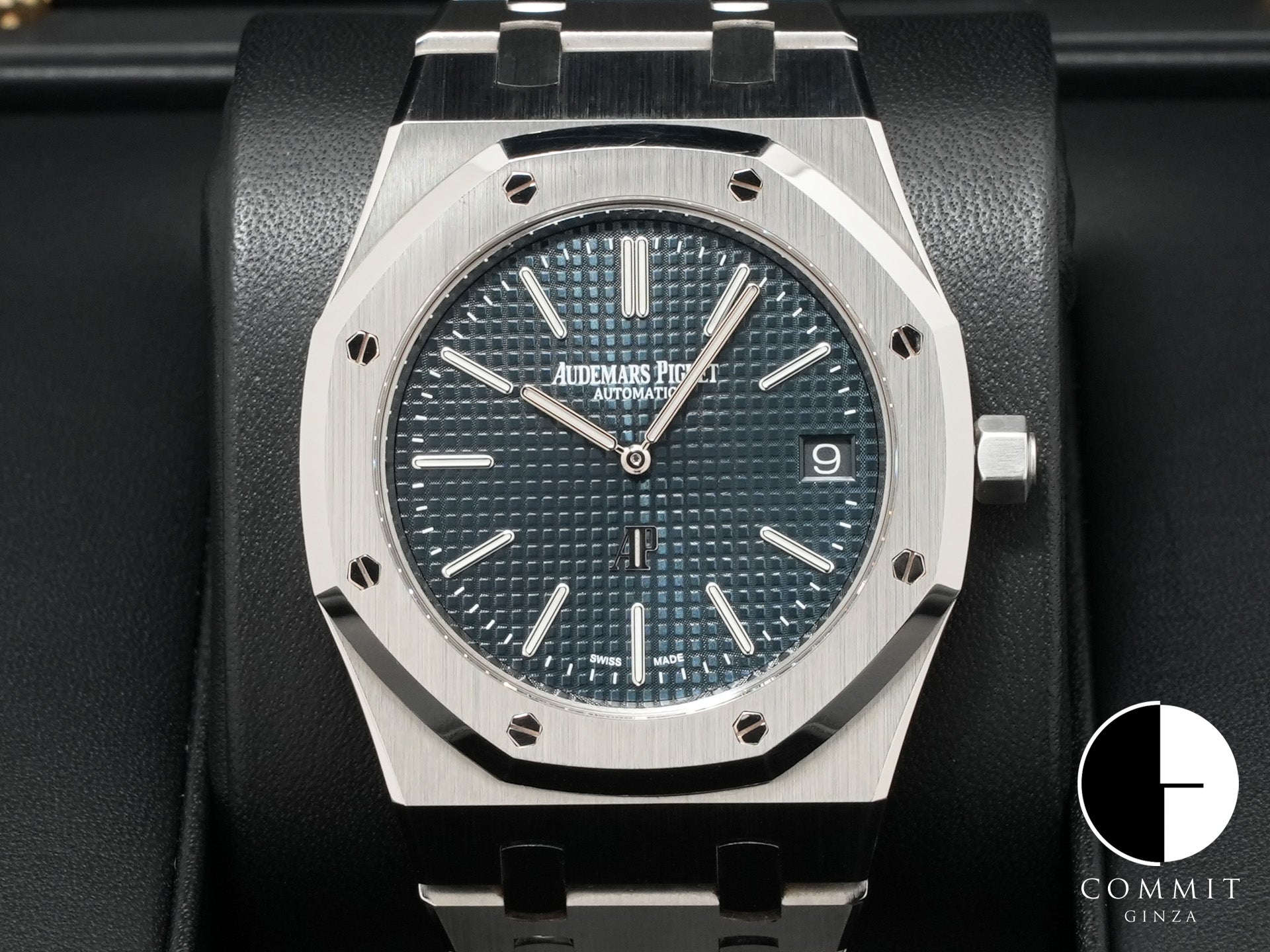 Audemars Piguet Royal Oak Jumbo Extra Thin Ref.15202ST.OO.1240ST.01 SS Blue Dial