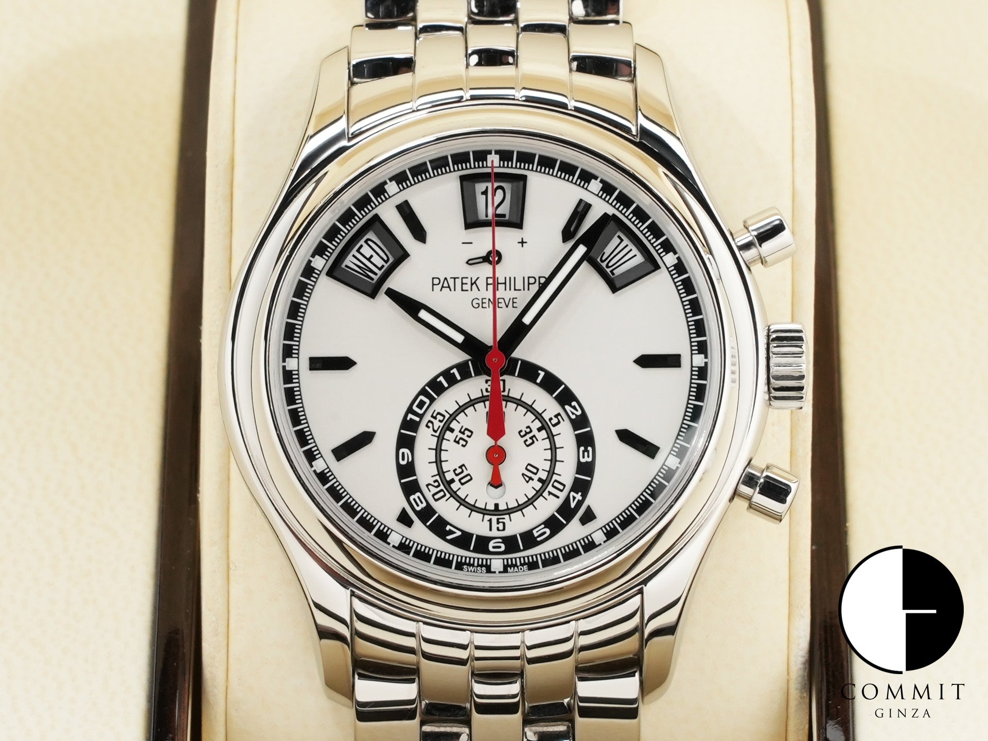 Patek Philippe Annual Calendar Chronograph Ref.5960/1A-001 SS Silver Dial