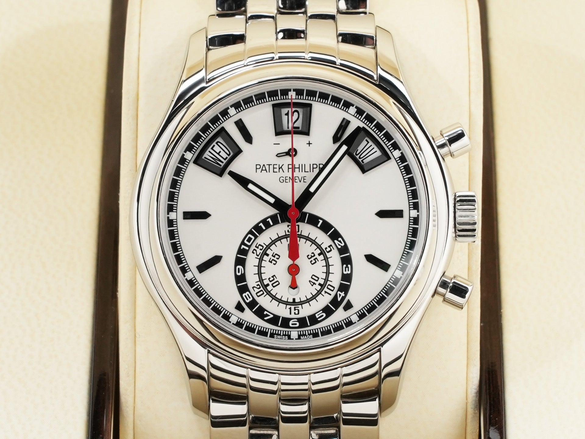 Patek Philippe Annual Calendar Chronograph Ref.5960/1A-001 SS Silver Dial