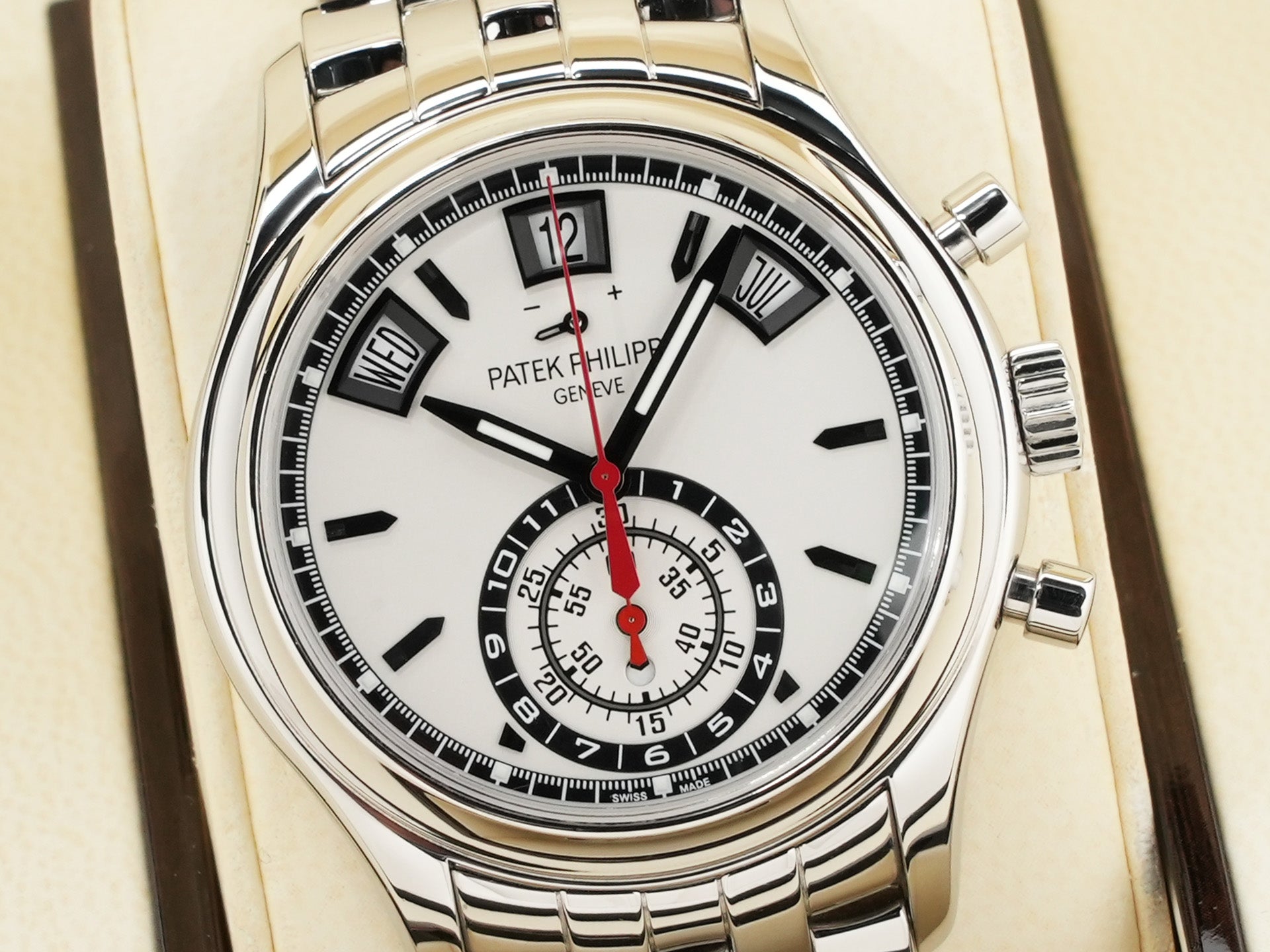 Patek Philippe Annual Calendar Chronograph Ref.5960/1A-001 SS Silver Dial