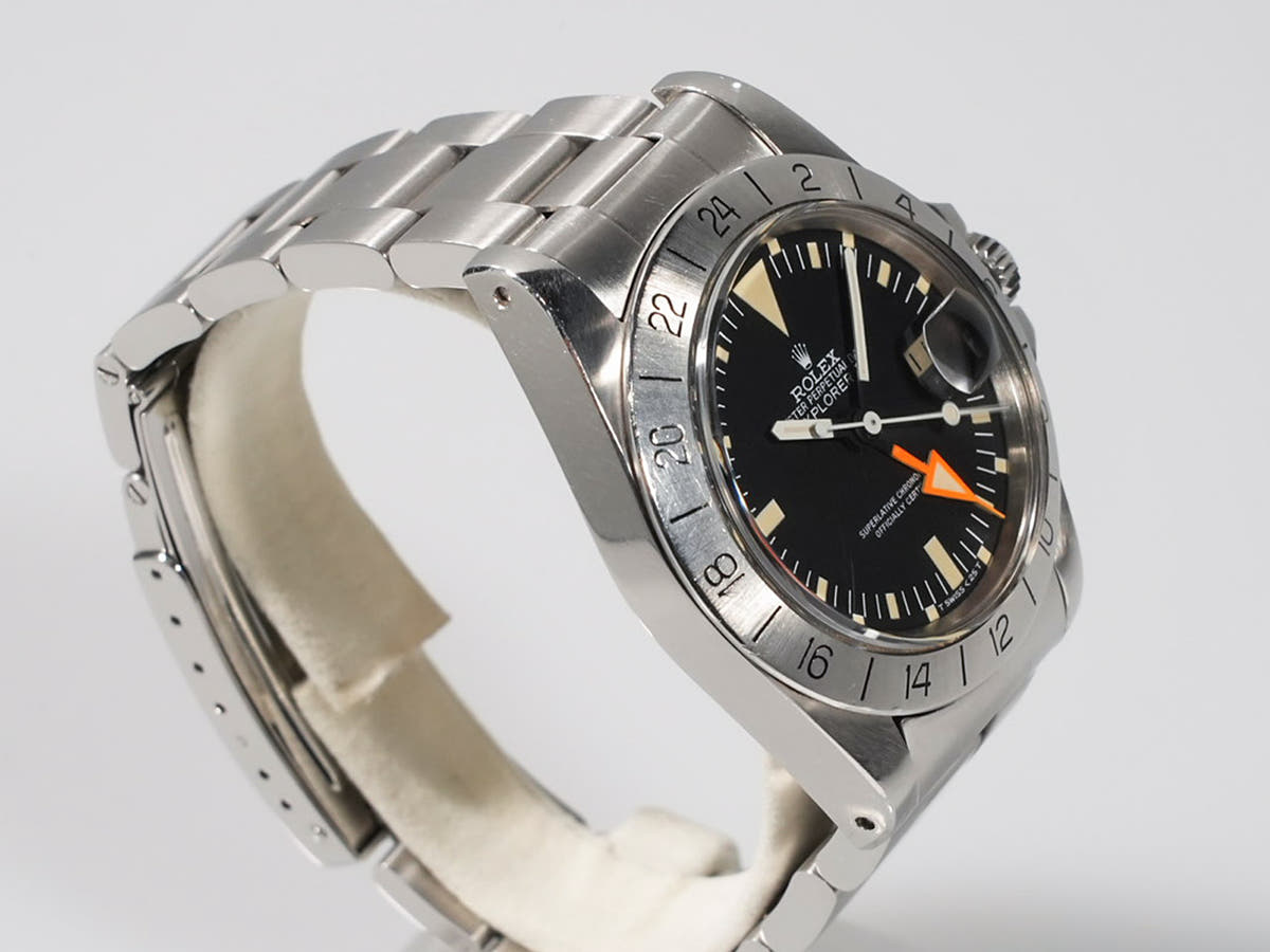 ロレックス エクスプローラーII Ref.1655 ブラック文字盤 中古 V4R9X662