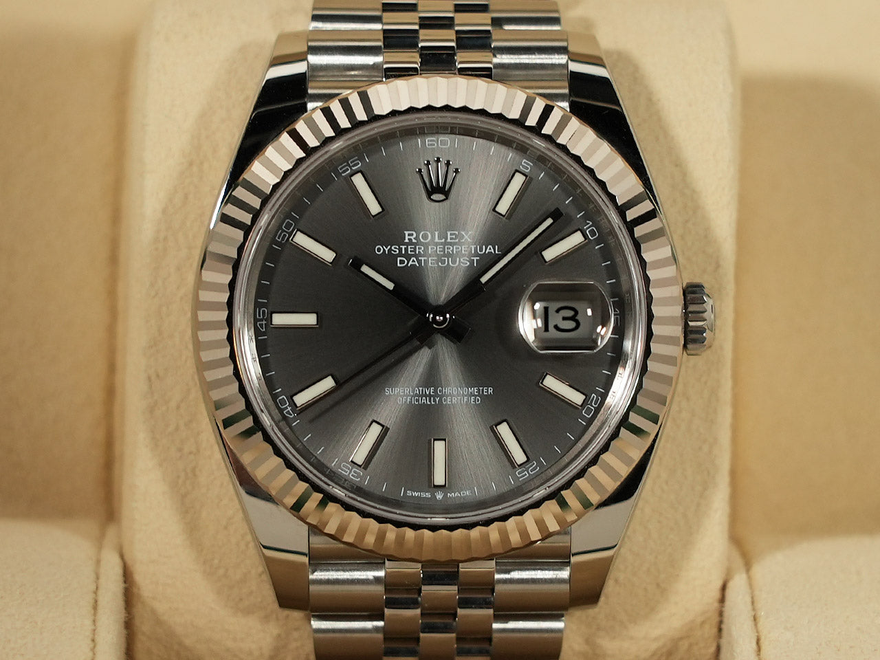 Rolex Datejust 41 Ref.126334 SS/WG Grey Dial