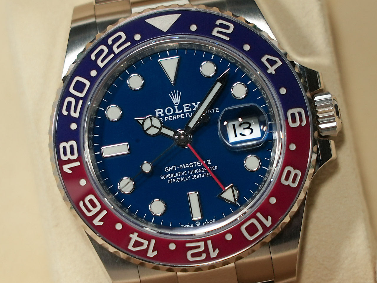 Rolex GMT Master II Ref.126719BLRO 18KWG Midnight Blue Dial