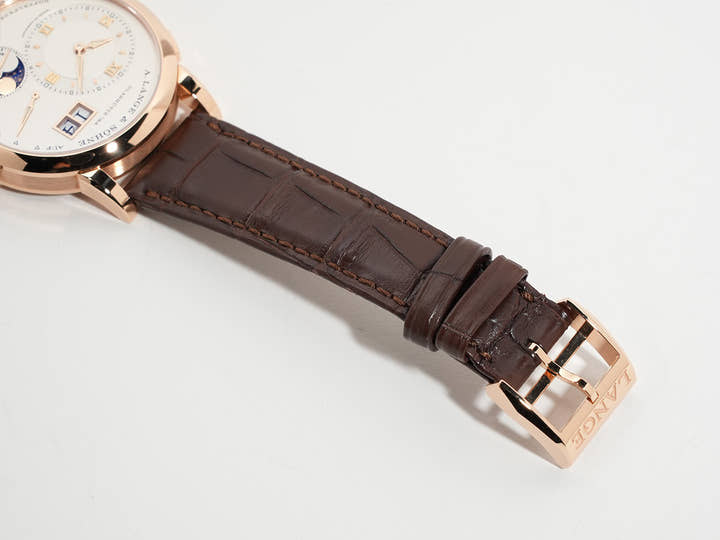 A. Lange &amp; Söhne Lange 1 Moon Phase Ref.192.032 Silver Dial Excellent Condition x33239vy