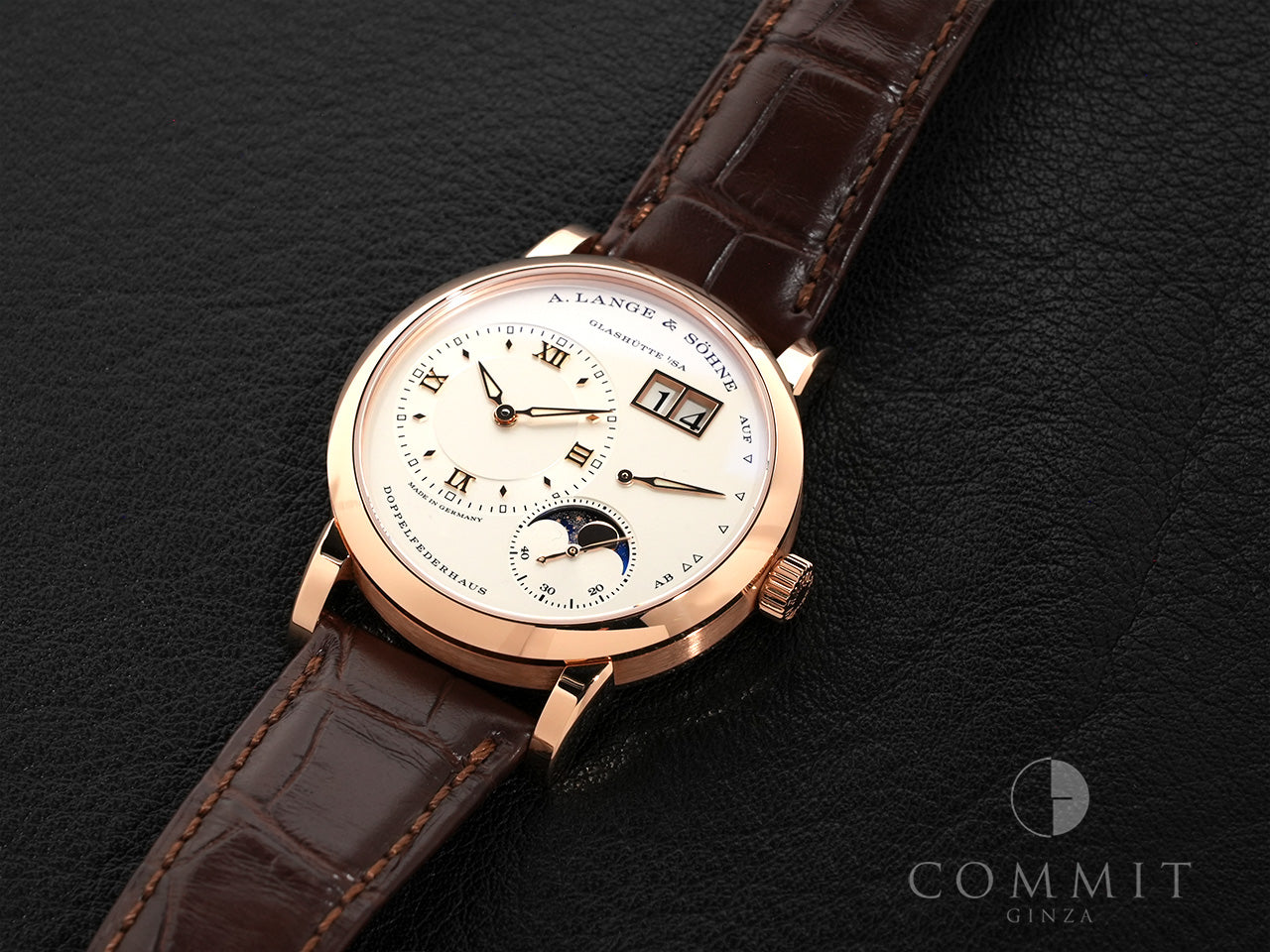 A. Lange &amp; Söhne Lange 1 Moon Phase Ref.192.032 18KPG Silver Dial