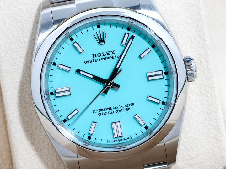 ロレックス オイスターパーペチュアル36 Ref.126000 ステンレススチール ターコイズ文字盤