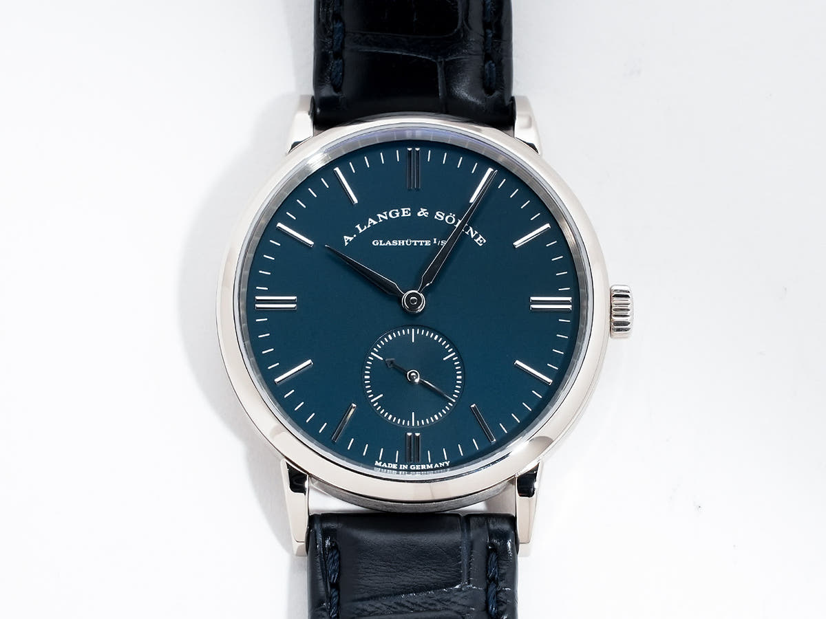 A. Lange &amp; Söhne Saxonia Ref.219.028 18KWG Blue Dial Good Condition Pre-Owned q64gxcvv