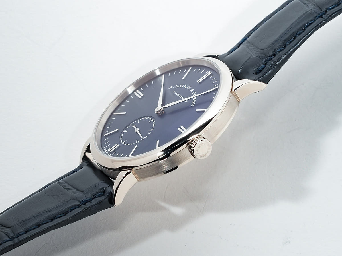 A. Lange &amp; Söhne Saxonia Ref.219.028 18KWG Blue Dial Good Condition Pre-Owned q64gxcvv