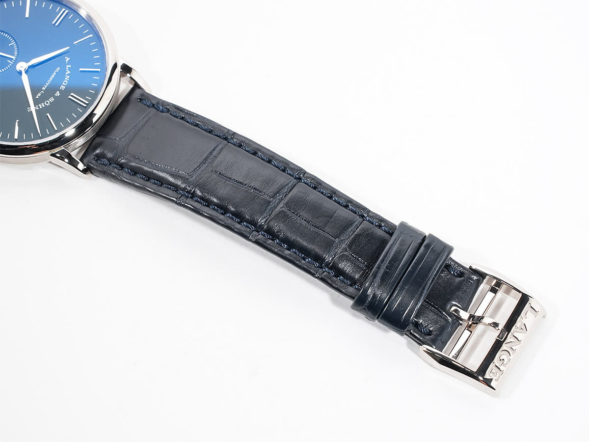 A. Lange &amp; Söhne Saxonia Ref.219.028 18KWG Blue Dial Good Condition Pre-Owned q64gxcvv
