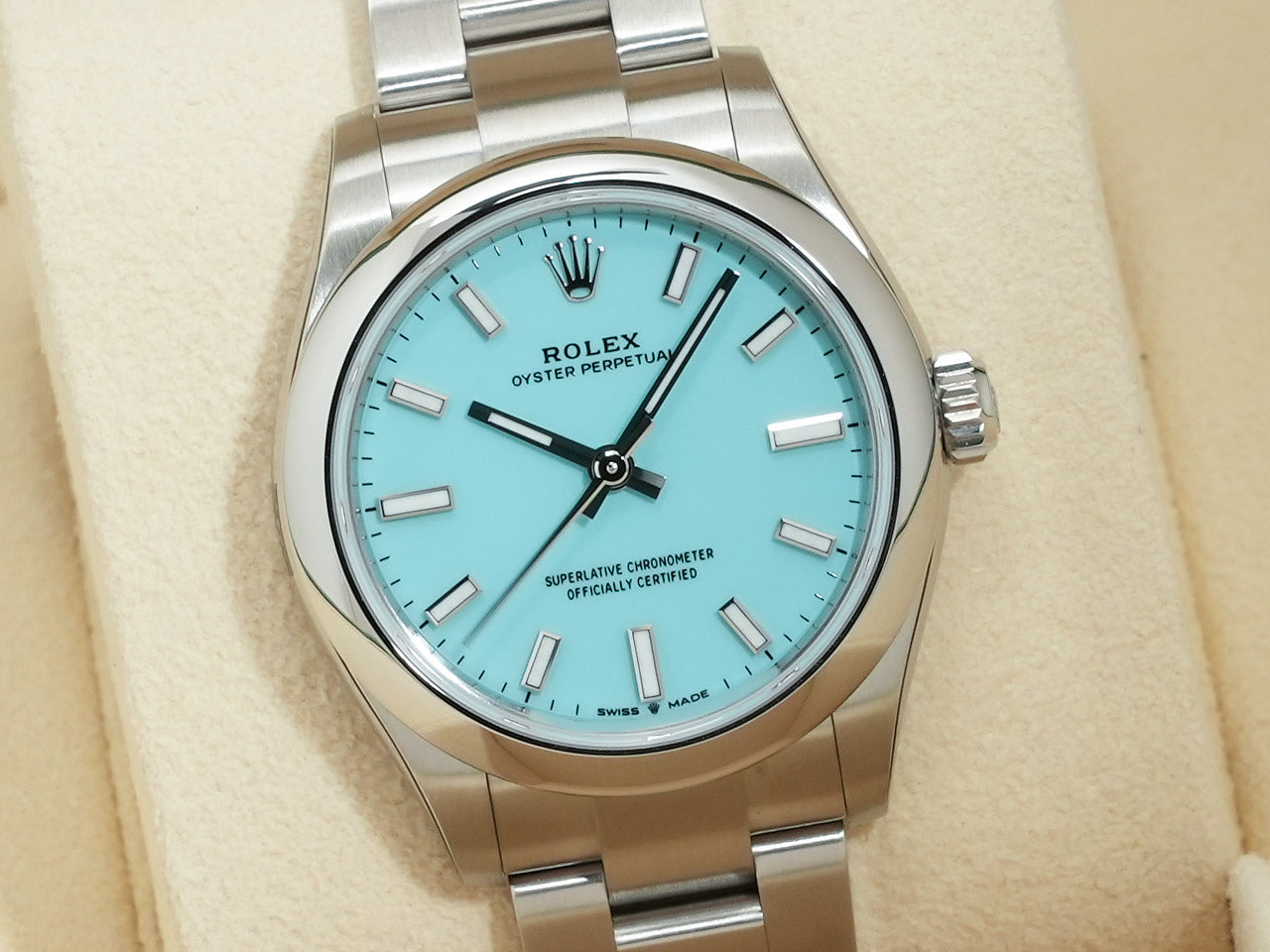 Rolex Oyster Perpetual 31 Ref.277200 SS Turquoise Dial