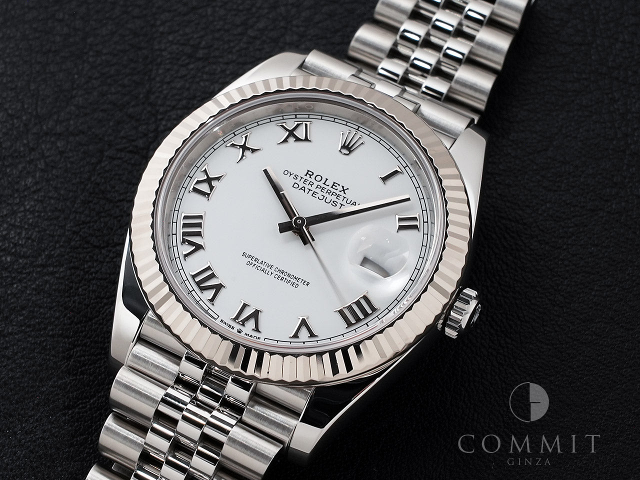 Rolex Datejust 41 Ref.126334 SS/WG White Roman Dial