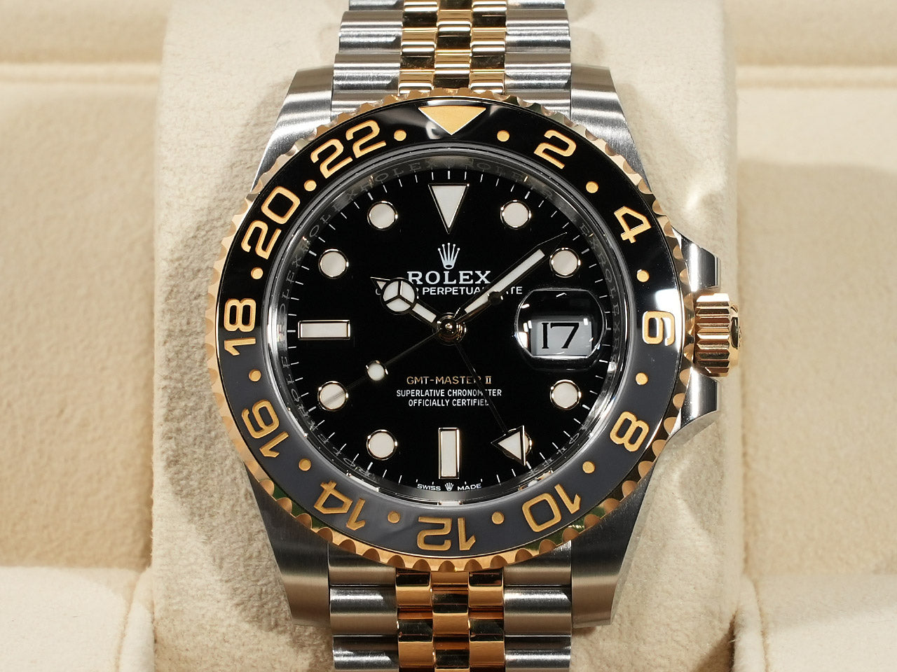 Rolex GMT Master II Ref.126713GRNR SS/YG Black Dial