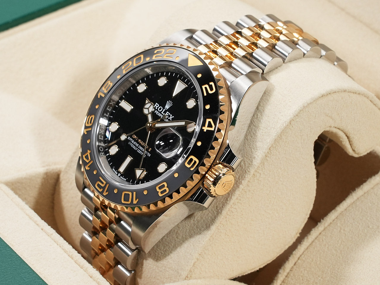 Rolex GMT Master II Ref.126713GRNR SS/YG Black Dial