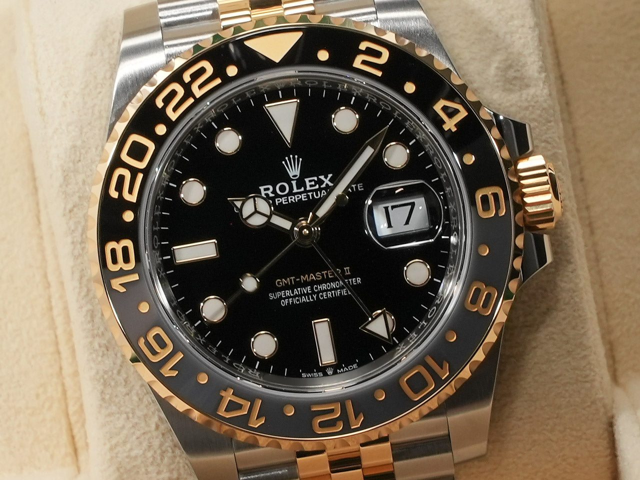 Rolex GMT Master II Ref.126713GRNR SS/YG Black Dial