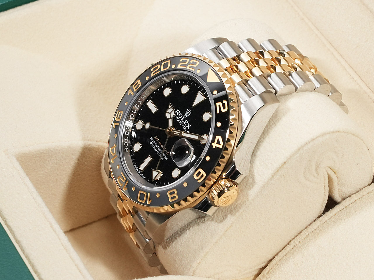 Rolex GMT Master II Ref.126713GRNR SS/YG Black Dial