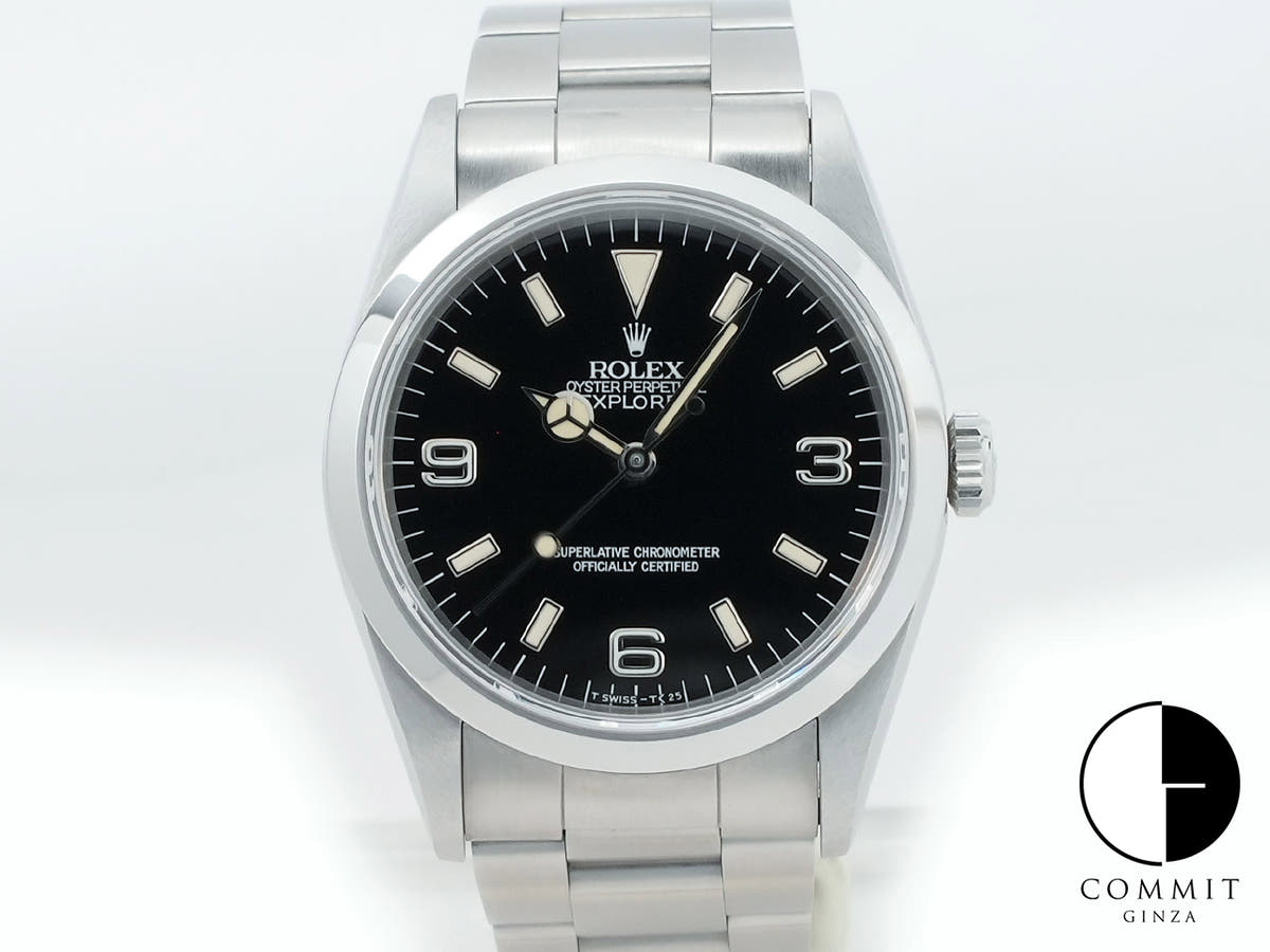 ロレックス エクスプローラーI Ref.14270 ブラック文字盤 中古 8coehv3v
