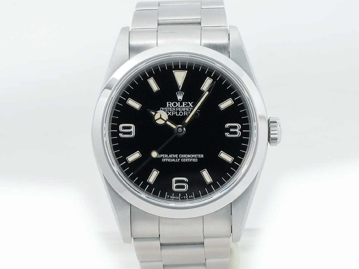 ロレックス エクスプローラーI Ref.14270 ブラック文字盤 中古 8coehv3v