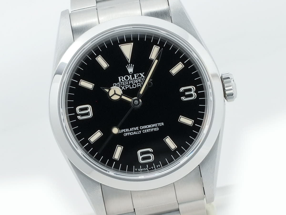 ロレックス エクスプローラーI Ref.14270 ブラック文字盤 中古 8coehv3v