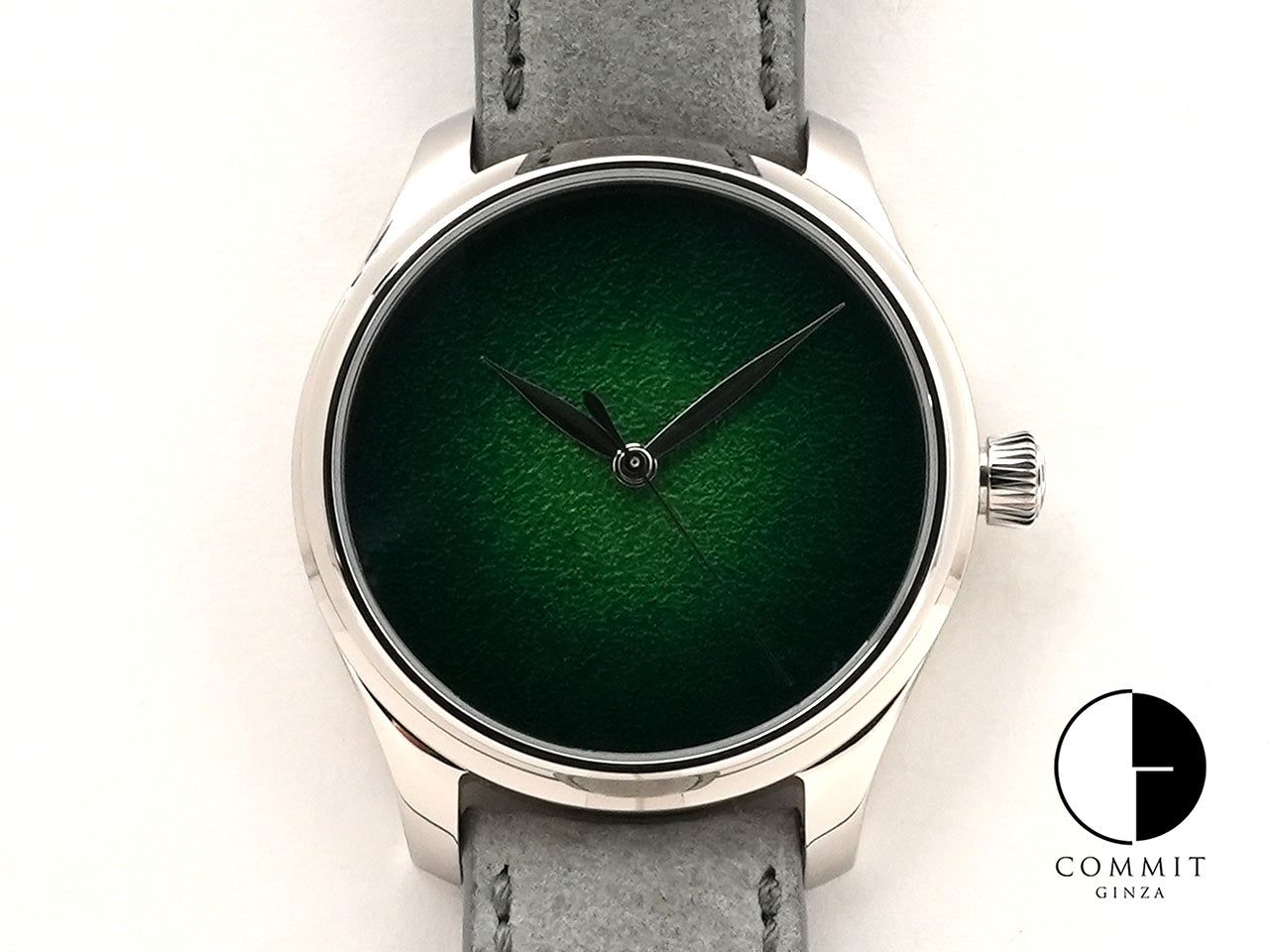 H. Moser &amp; Cie. Endeavor Center Second Concept Lime Green Ref.1200-1233 SS Lime Green Fume Dial