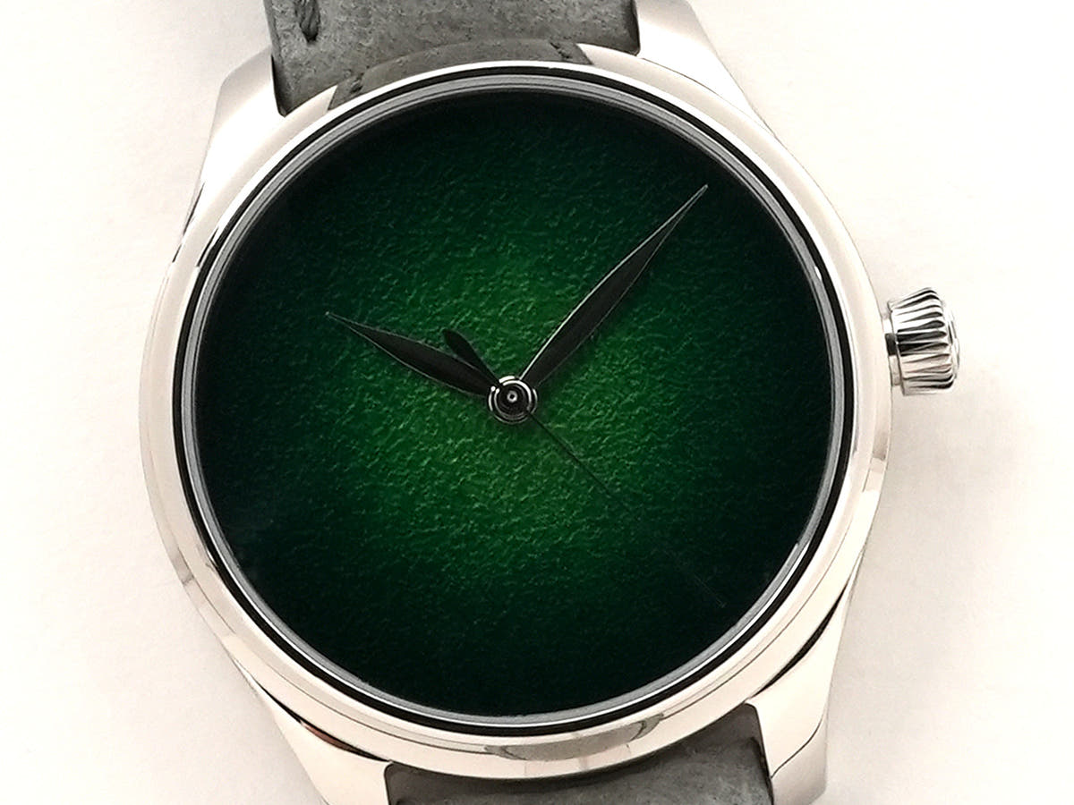 H.モーザー エンデバー センターセコンド コンセプト ライムグリーン Ref.1200-1233 ライムグリーン フュメ文字盤 極美品 wwqdhn3v
