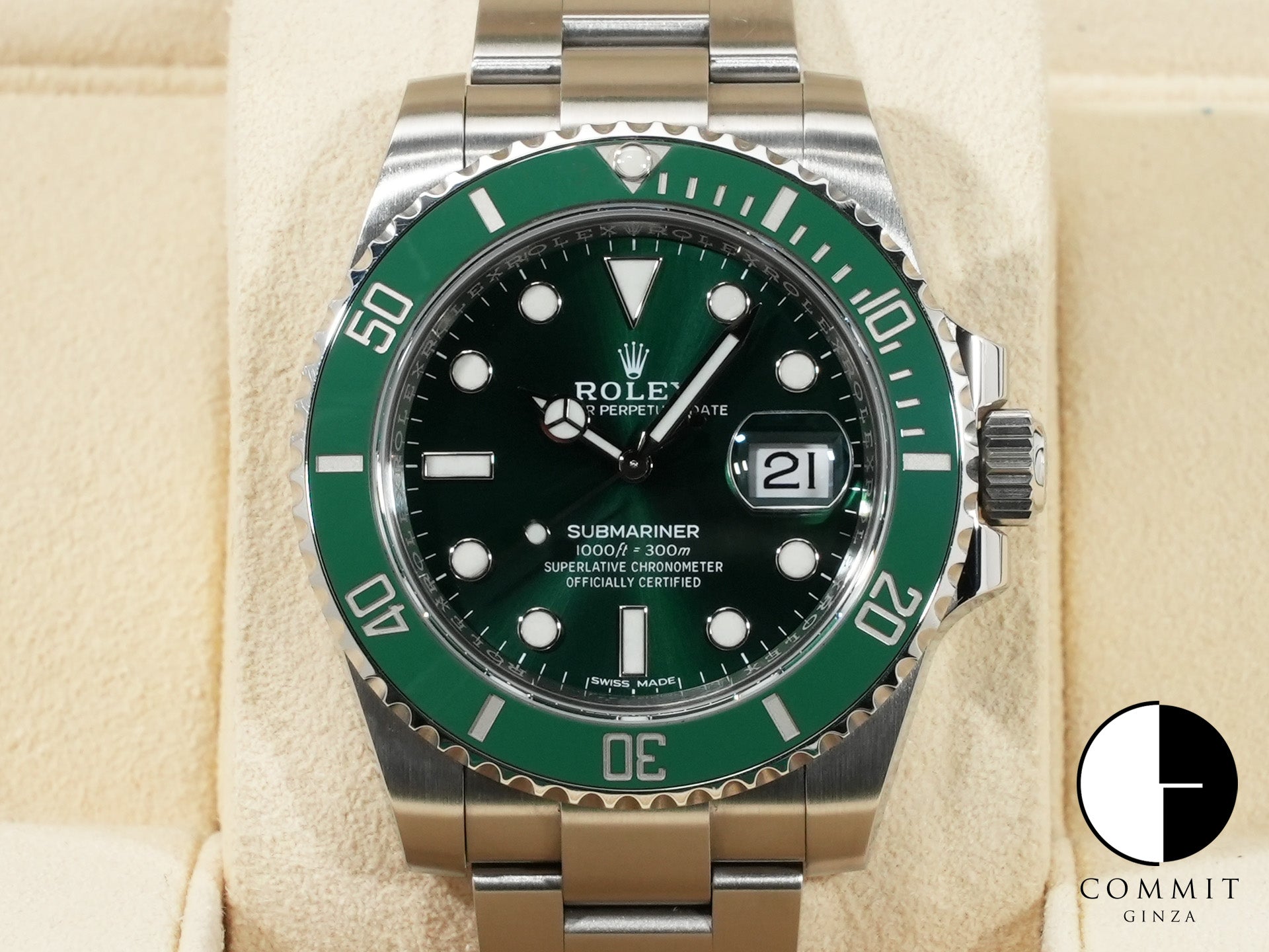 Rolex Submariner Date Ref.116610LV SS Green Dial