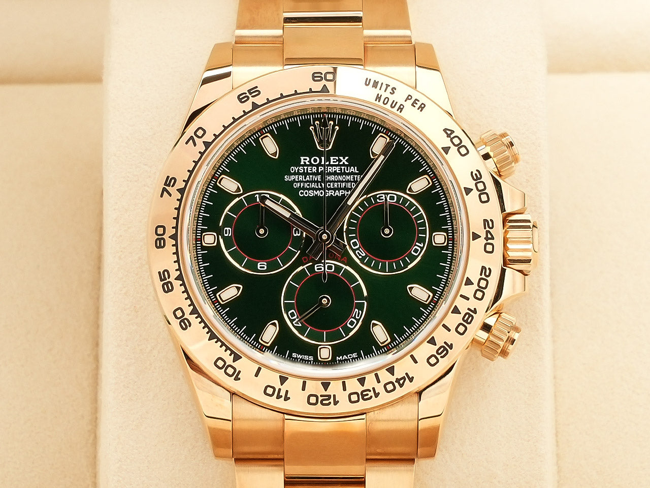 Rolex Daytona Ref.116508 18KYG Green Dial