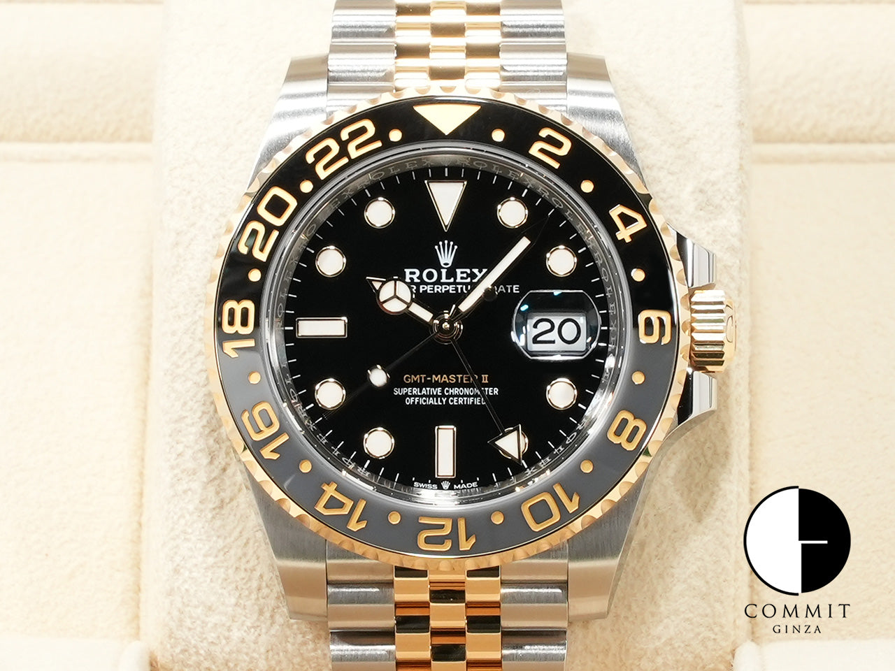 Rolex GMT Master II Ref.126713GRNR SS/YG Black Dial