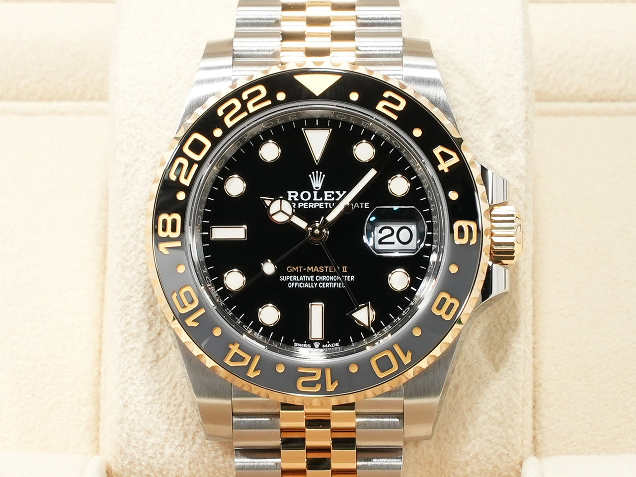 Rolex GMT Master II Ref.126713GRNR SS/YG Black Dial