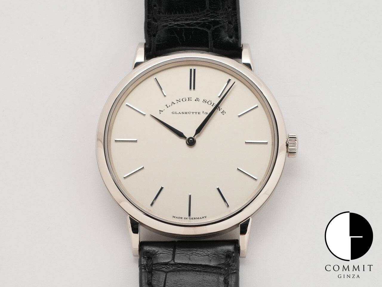 A. Lange &amp; Söhne Saxonia Thin Ref.201.027 18KWG Silver Dial