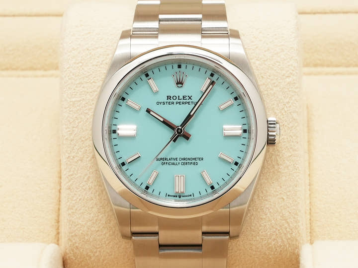 ロレックス オイスターパーペチュアル36 Ref.126000 ステンレススチール ターコイズ文字盤