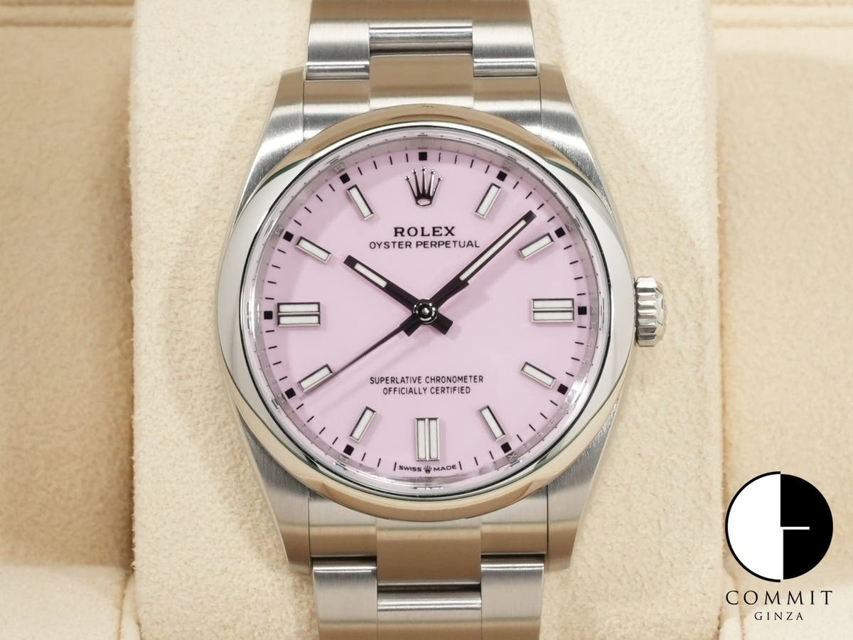 Rolex Oyster Perpetual 36 Ref. 126000 Stainless Steel Candy Pink Dial