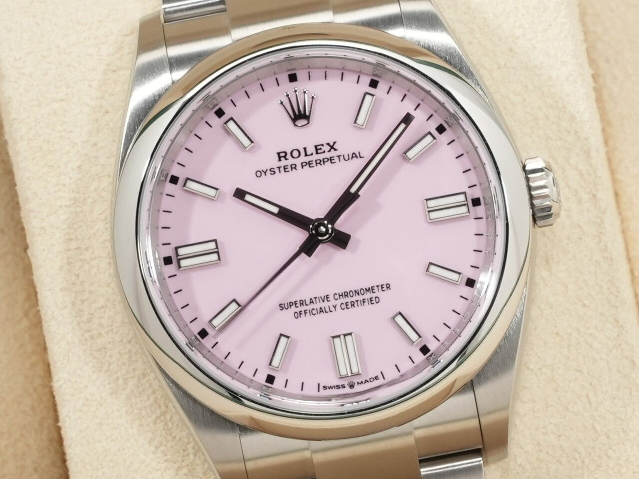 Rolex Oyster Perpetual 36 Ref.126000 SS Candy Pink Dial