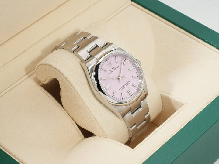 Rolex Oyster Perpetual 36 Ref. 126000 Stainless Steel Candy Pink Dial