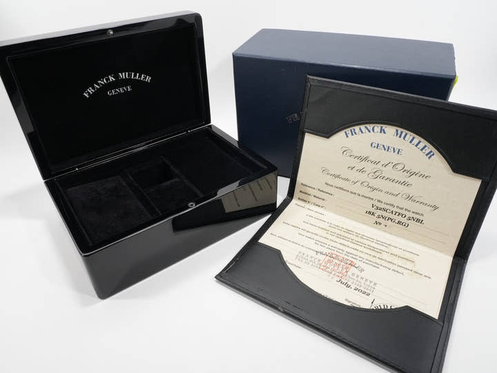 フランクミュラー ヴァンガード Ref.V32SCATFO 5NBL ホワイト文字盤 美中古 F90367VM