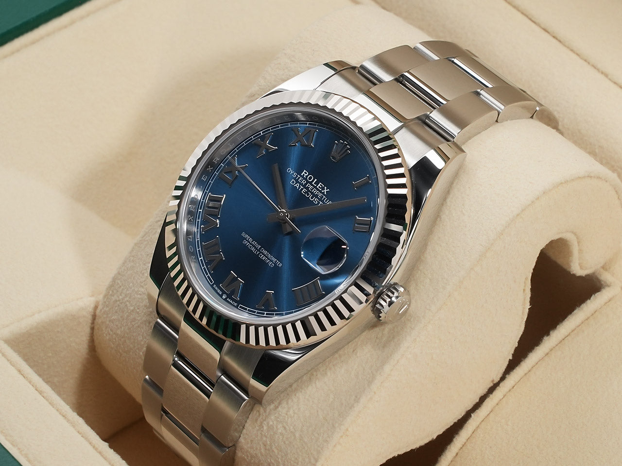 Rolex Datejust 41 Ref.126334 SS/WG Azzurro Blue Dial