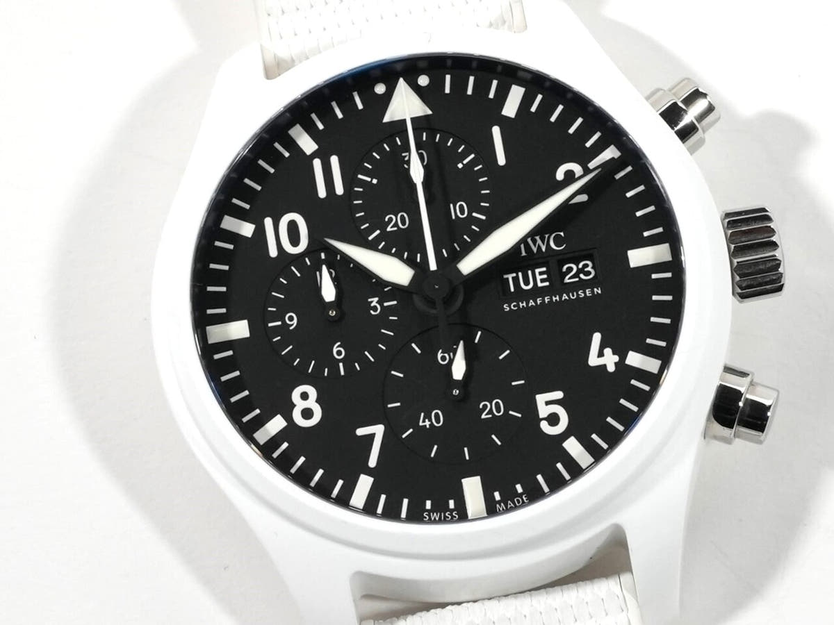 IWC パイロットウォッチ クロノグラフ トップガン レイク タホ Ref.IW389105 ブラック文字盤 中古 9cbw886p