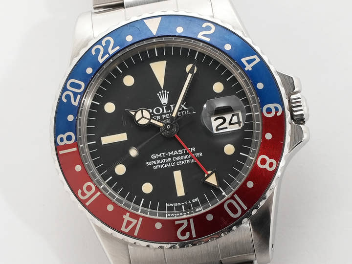 ロレックス GMTマスター Ref.1675 ステンレススチール ブラック文字盤