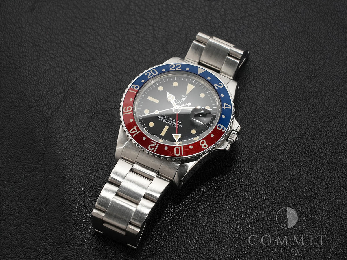 ロレックス GMTマスター Ref.1675 ブラック文字盤 中古 gcpztr62