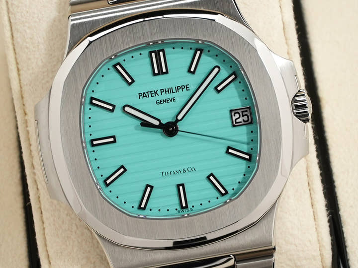 パテックフィリップ ノーチラス TIFFANY＆CO. Ref.5711/1A-018 ステンレススチール ティファニー ターコイズ文字盤