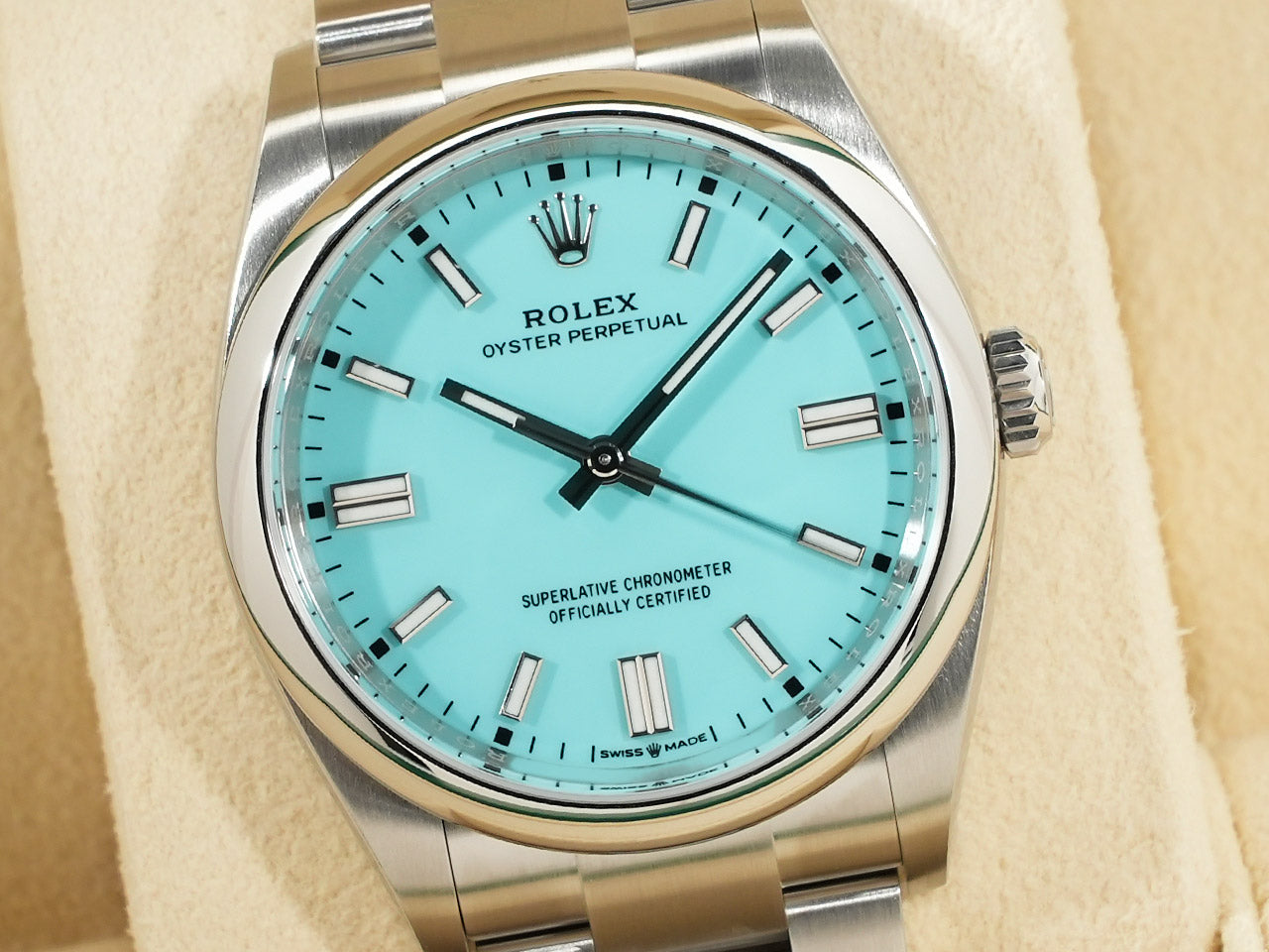 Rolex Oyster Perpetual 36 Ref.126000 SS Turquoise Dial