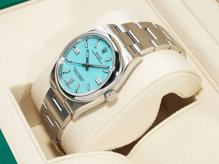 Rolex Oyster Perpetual 36 Ref. 126000 Stainless Steel Turquoise Dial