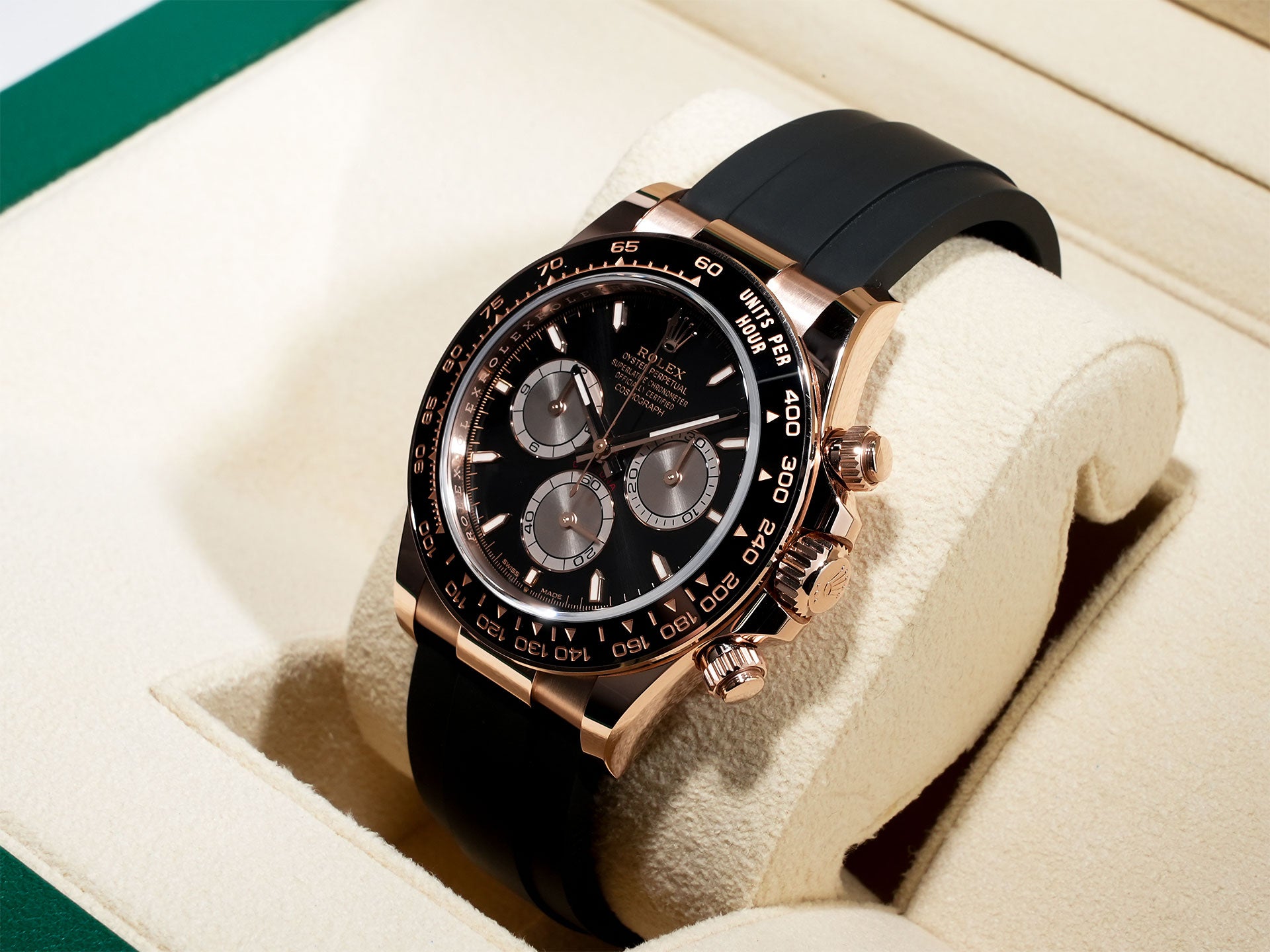 Rolex Daytona Ref.126515LN 18KERG Bright Black &amp; Sand Dust Dial