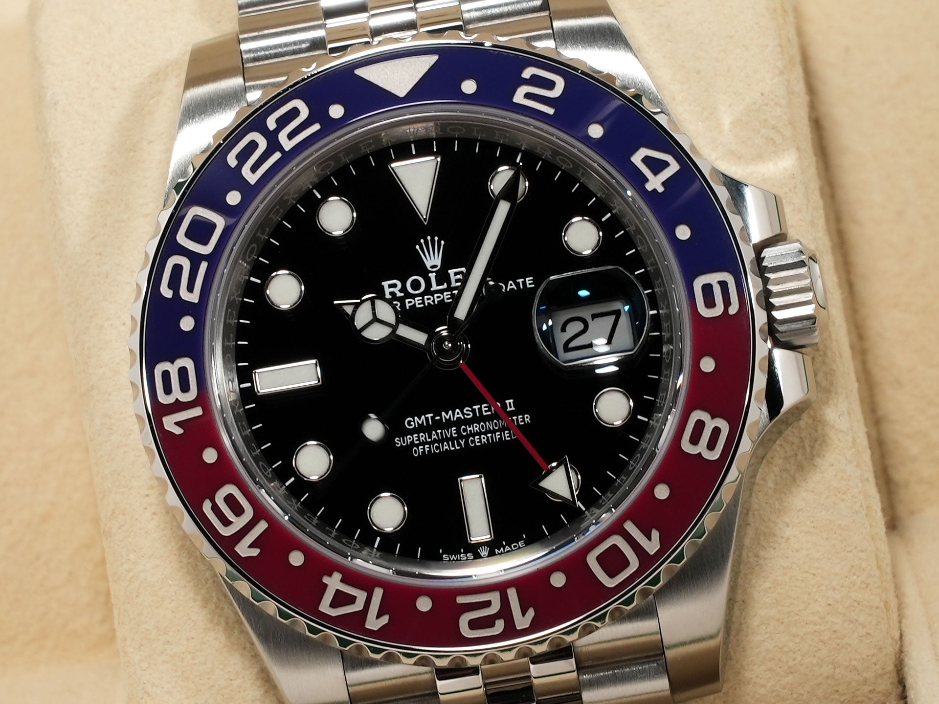 Rolex GMT Master II Ref.126710BLRO SS Black Dial