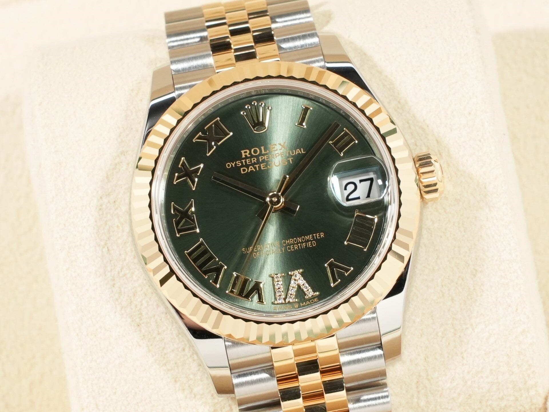 Rolex Datejust Ref.278273 SS/YG Olive Green Dial