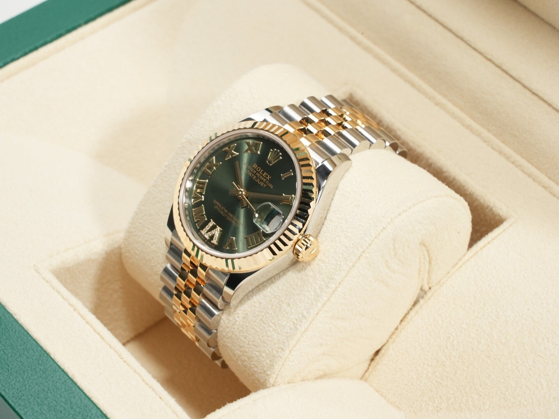 Rolex Datejust Ref.278273 SS/YG Olive Green Dial
