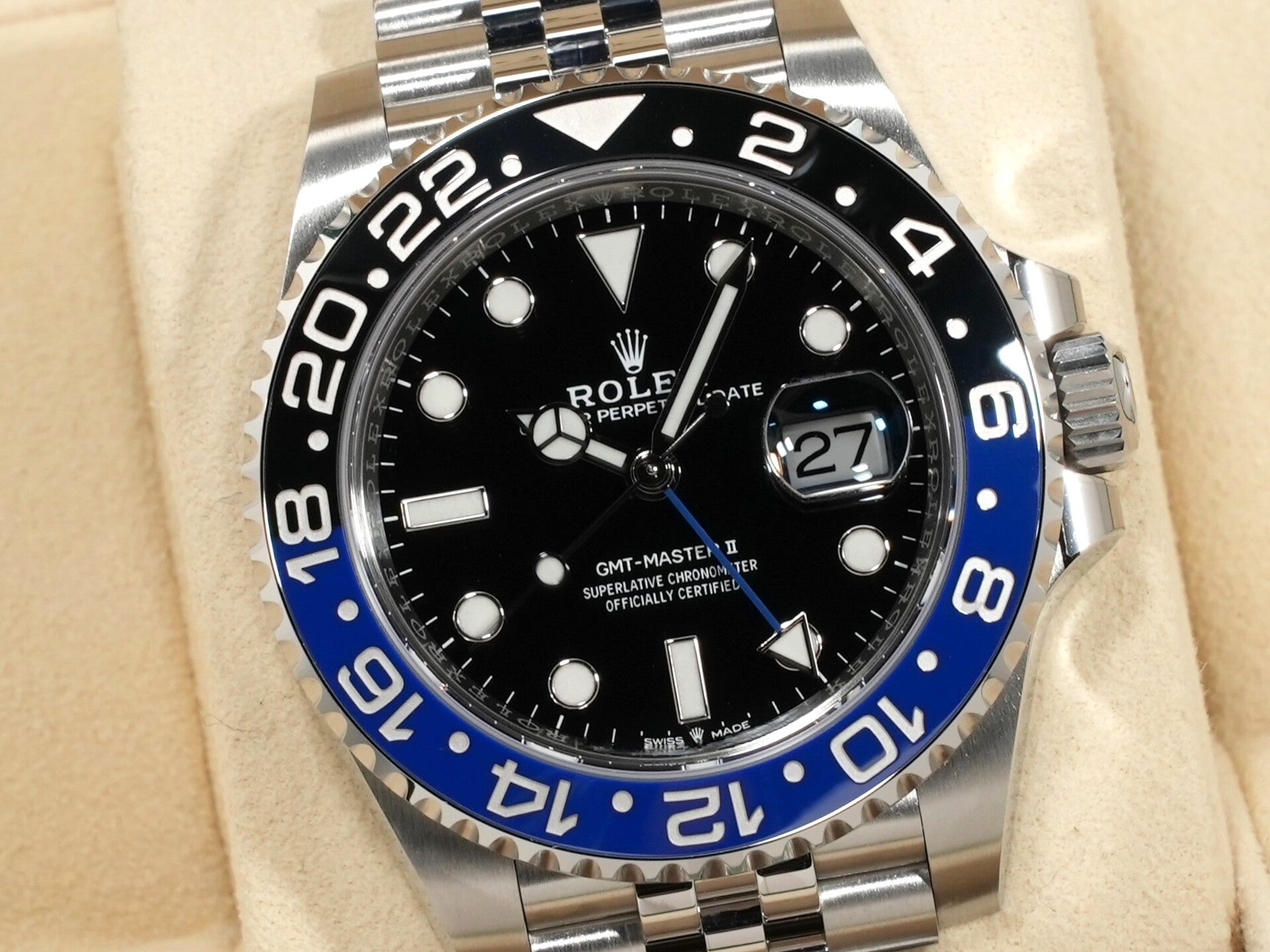 Rolex GMT Master II Ref.126710BLNR SS Black Dial